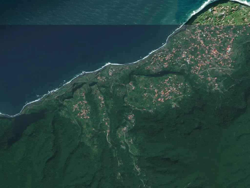 Vista aerea de Ponta Delgada