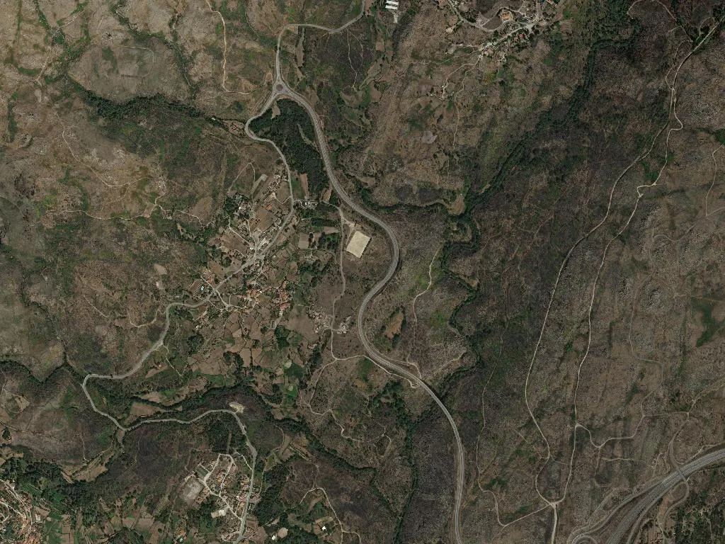 Vista aerea de União das freguesias de Adoufe e Vilarinho de Samardã