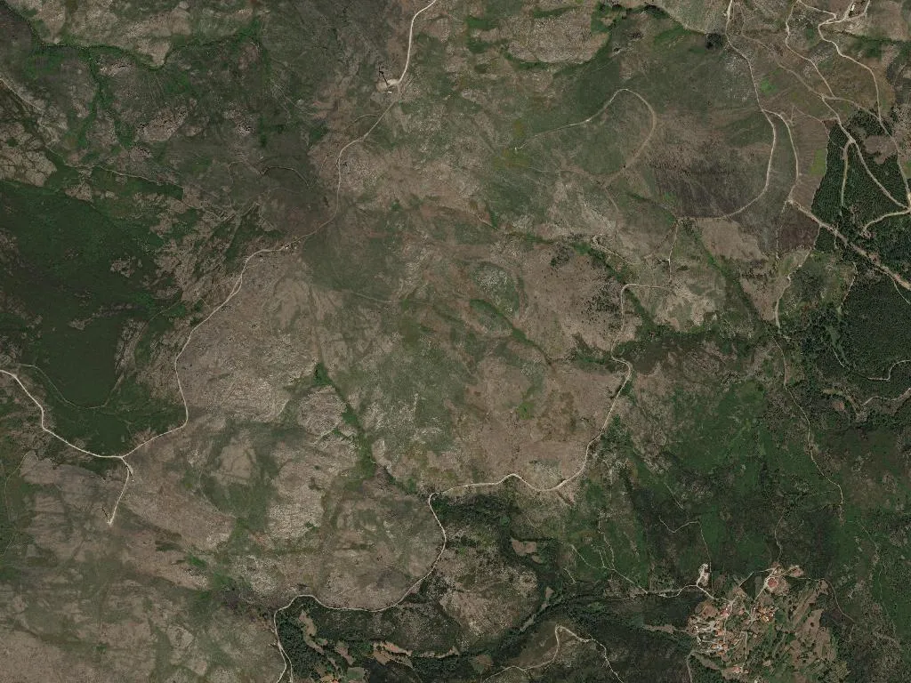 Vista aerea de União das freguesias de Borbela e Lamas de Olo